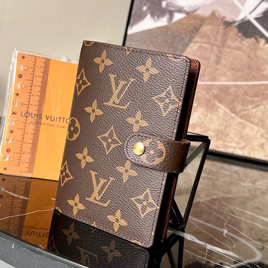 Louis Vuitton Copertina Per Agenda Ad Anelli Piccoli In Tela Monogram R20005