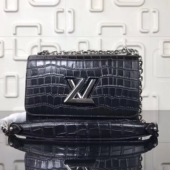 Louis Vuitton Croco Twist Pm Nero M50532