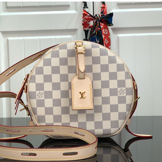 Louis Vuitton Damier Azur Tela Boite Chapeau Souple Mm M52294