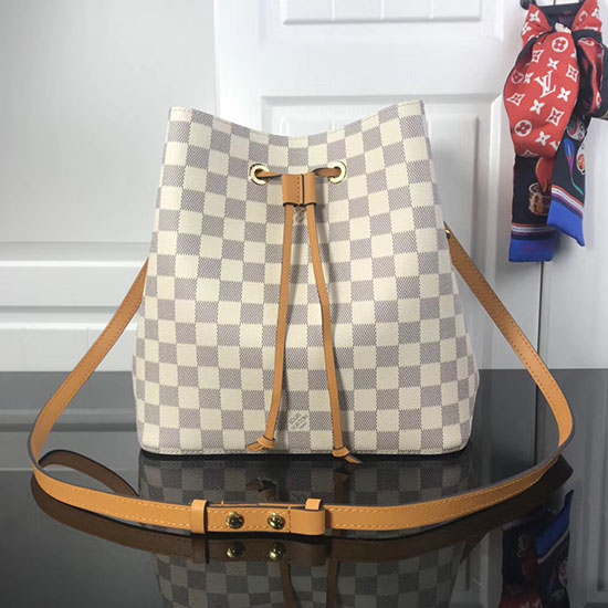 Louis Vuitton Damier Azur Tela Neonoe Giallo N40153