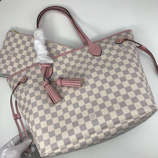 Louis Vuitton Damier Azur Tela Neverfull Mm N44363