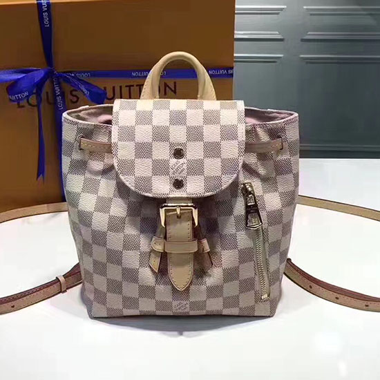 Louis Vuitton Damier Azur Tela Sperone Bb N44026