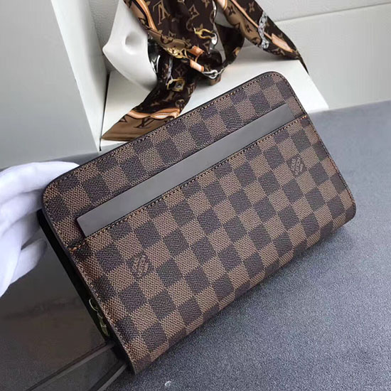 Louis Vuitton Damier Ebene Pochette In Tela N51993