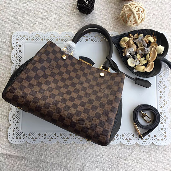 Louis Vuitton Damier Ebene Tela Brittany Noir N41673