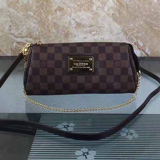 Louis Vuitton Damier Ebene Tela Eva Frizione N55213