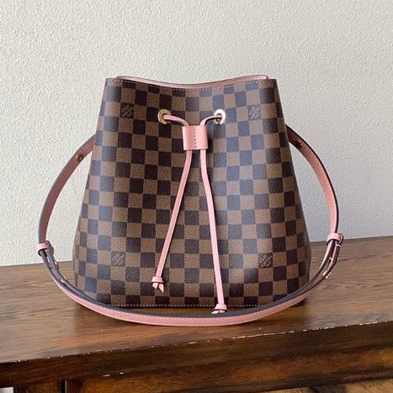 Louis Vuitton Damier Ebene Tela Neonoe Rosa N40198