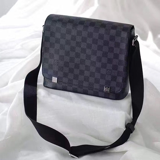 Louis Vuitton Damier Tela Grafite Distretto Pm N41031