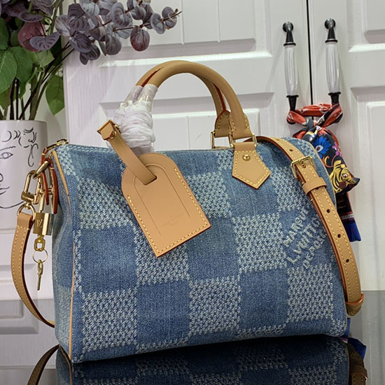 Louis Vuitton Denim Veloce 25 N40700