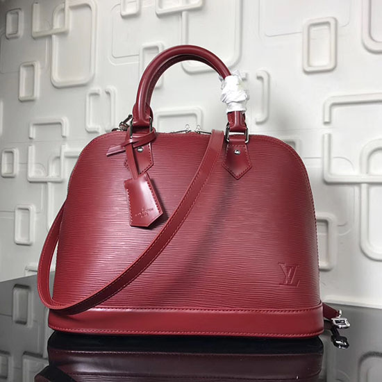 Louis Vuitton Epi Pelle Alma Mm Bordeaux M40302