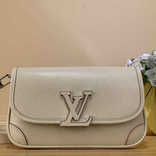 Louis Vuitton Epi Pelle Buci Bianco M59459