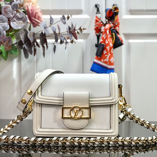 Louis Vuitton Epi Pelle Mini Dauphine Bianco M90499