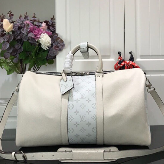 Louis Vuitton Keepall 45 Bianco M30235