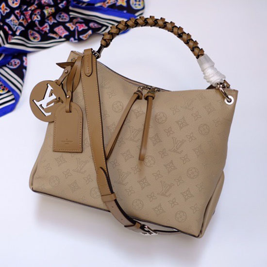 Louis Vuitton Mahina Pelle Beaubourg Hobo Mm Galet M56201