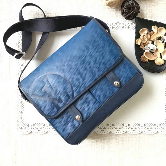 Louis Vuitton Messaggero In Pelle Epi Pm Blu M53494