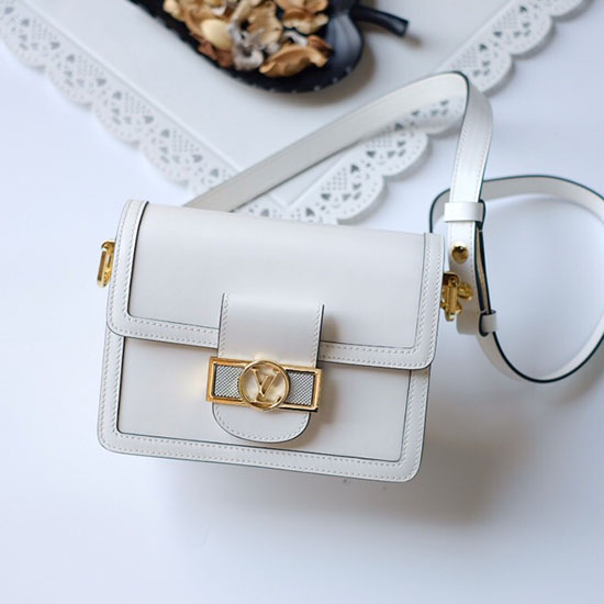 Louis Vuitton Mini Dauphine Bianco M55837