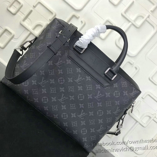 Louis Vuitton Monogram Eclipse Borsa In Tela Odyssey M44222