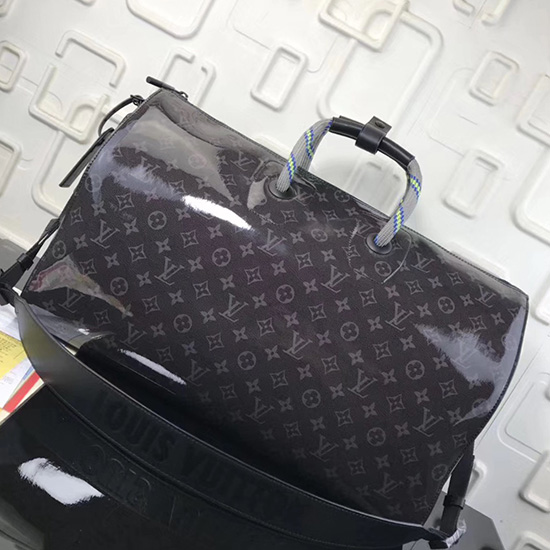 Louis Vuitton Monogram Eclipse Smalto Keepall Bandouliere 50 M43886