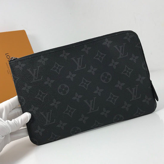 Louis Vuitton Monogram Eclipse Tela Etui Voyage Pm M44191