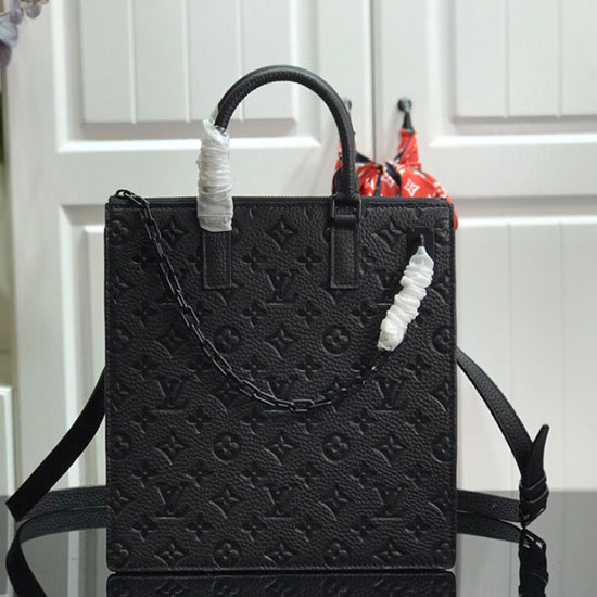 Louis Vuitton Monogram Empreinte Sac Plat Nero M44476