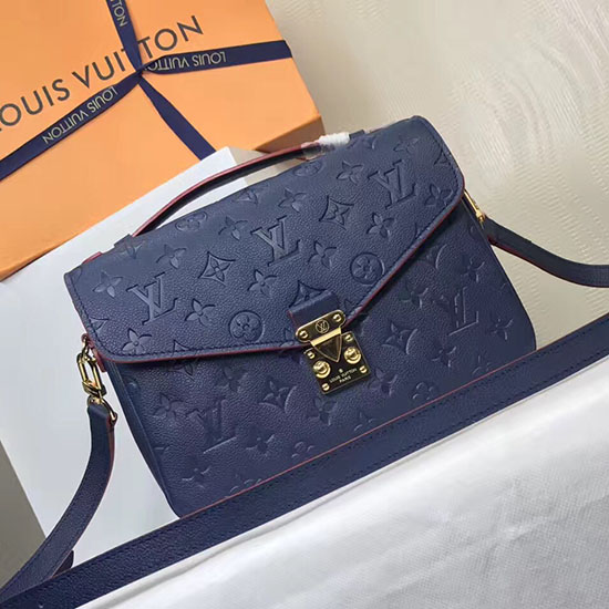 Louis Vuitton Monogram Pochette Con Stampa Metis Blu M44071