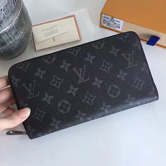 Louis Vuitton Monogramma Eclipse Organizer Zippy In Tela M60002