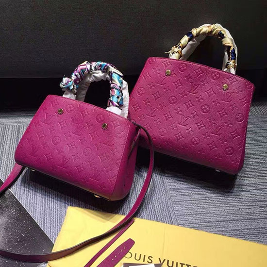 Louis Vuitton Monogramma Empreinte Montaigne Bb Fucsia M41053