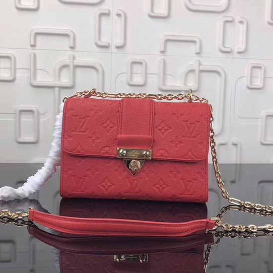 Louis Vuitton Monogramma Empreinte Saint Sulpice Bb Rosso M44242