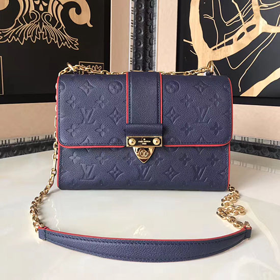 Louis Vuitton Monogramma Empreinte Saint Sulpice Pm Marine Rouge M43393