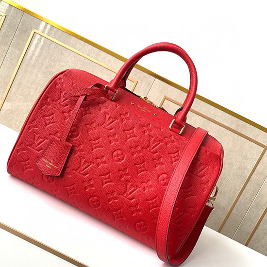 Louis Vuitton Monogramma Impresso Speedy Bandouliere Rosso M44736