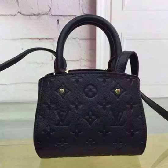 Louis Vuitton Monogramma Impronta Nano Montaigne Noir M50865