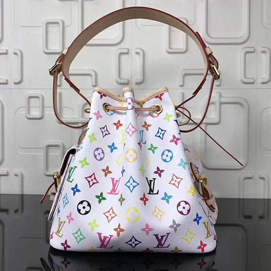 Louis Vuitton Monogramma Multicolore Petit Noe Bianco M42230