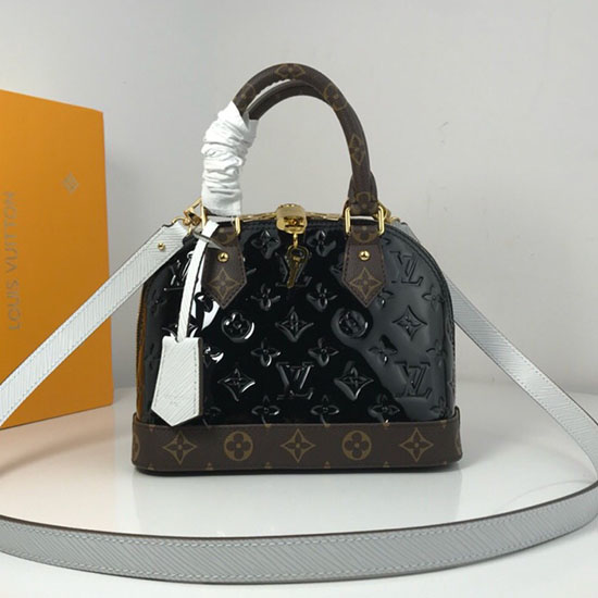 Louis Vuitton Monogramma Vernis Alma Bb Noir M44389