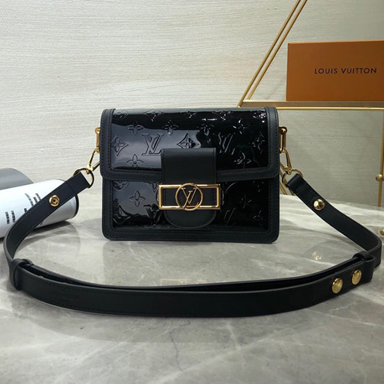 Louis Vuitton Monogramma Vernis Mini Dauphine Nero M44580