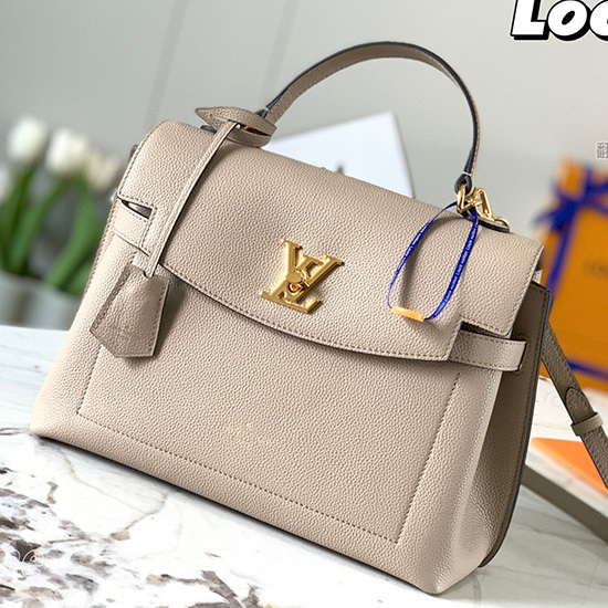 Louis Vuitton Morbida Pelle Di Vitello Lockme Ever Grigio M52787