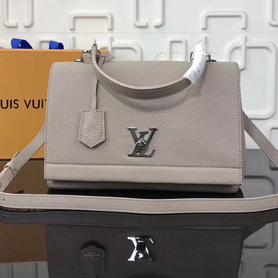 Louis Vuitton Morbida Pelle Di Vitello Lockme Ii Grigia M50250