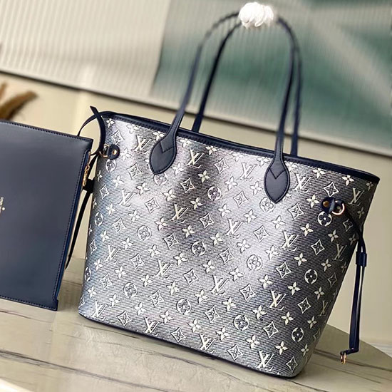 Louis Vuitton Neverfull Mm Blu M22921