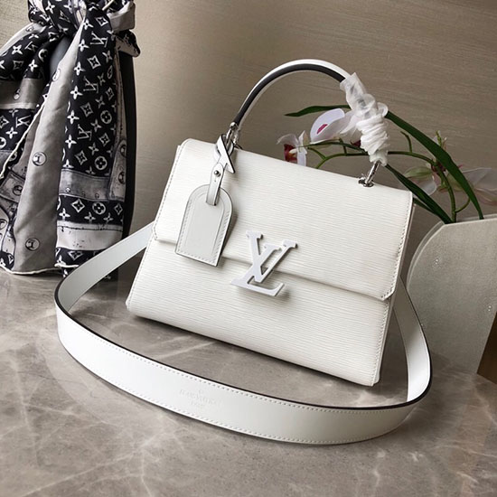 Louis Vuitton Pelle Epi Grenelle Pm Bianco M53694