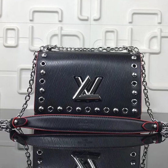 Louis Vuitton Pelle Epi Twist Mm Noir M50282