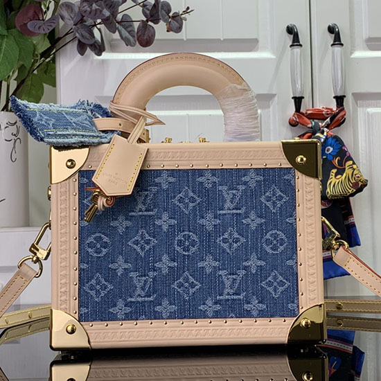 Louis Vuitton Piccola Valigia Denim Blu M24161