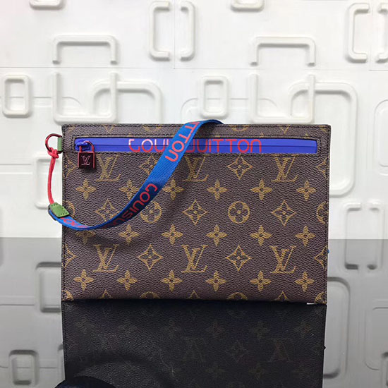 Louis Vuitton Pochette Con Nastro In Tela Monogram Marrone Mm M68004