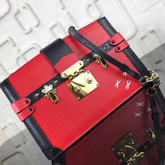 Louis Vuitton Pochette Da Bauletto In Pelle Epi Rossa M62254