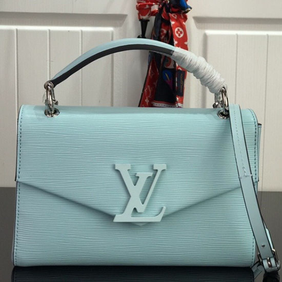 Louis Vuitton Pochette In Pelle Epi Grenelle Blu Mare M55981