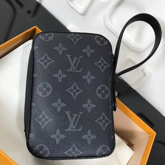 Louis Vuitton Pochette In Tela Monogramma Eclipse M61872