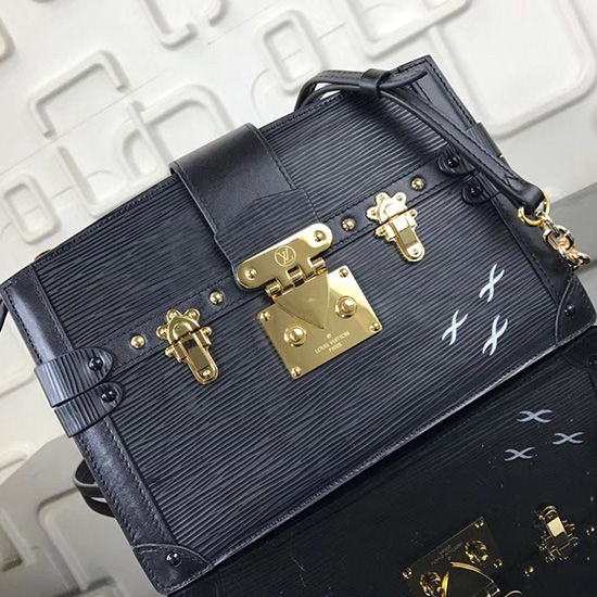 Louis Vuitton Pochette Per Baule In Pelle Epi Noir M62254