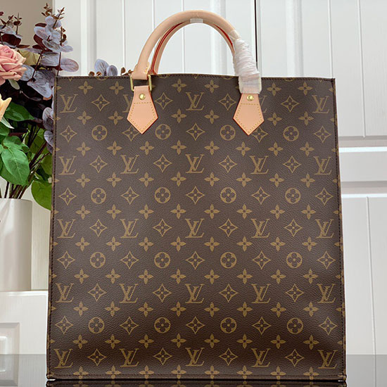 Louis Vuitton Sac Plat Borsa Tote A Mano Monogramma M51140