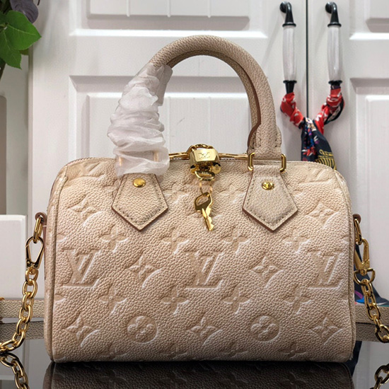 Louis Vuitton Speedy Bandouliere 20 Beige Pallido M46163