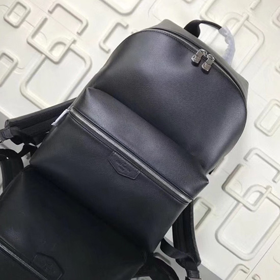 Louis Vuitton Taiga Zaino Apollo In Pelle Noir M33453