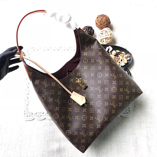 Louis Vuitton Tela Monogram Fiore Hobo Beige M43546