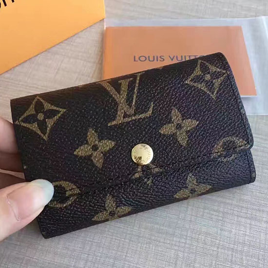 Louis Vuitton Tela Monogramma 6 Portachiavi Armagnac M60701