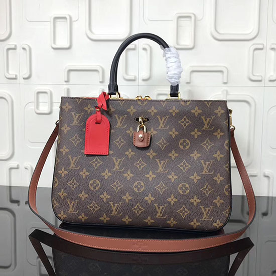 Louis Vuitton Tela Monogramma Millefoglie Noir Rouge M44254